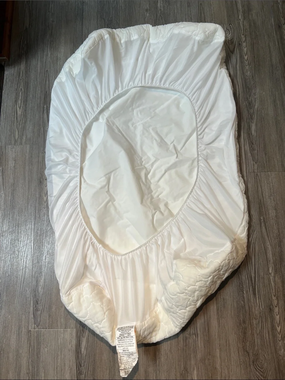 Baby Bed White Quilted Mattress Cover